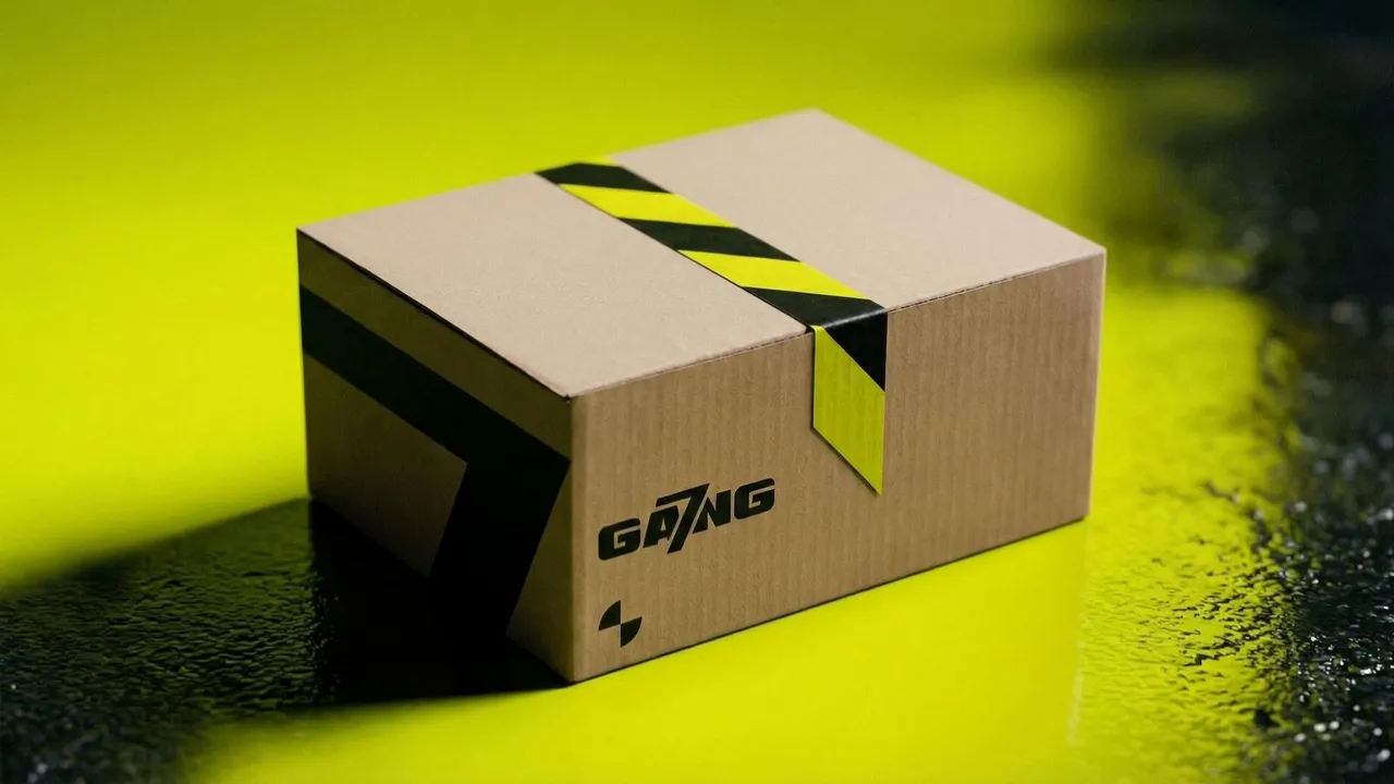 kling-video-o-1_rotating_lens_slow_orbit_around_a_cardboard_box_with_black-and-yellow_hazard_tap-0.mp4